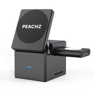 Peachz Wireless Charging Station 3 in1 Charger Compatible Apple Magsafe